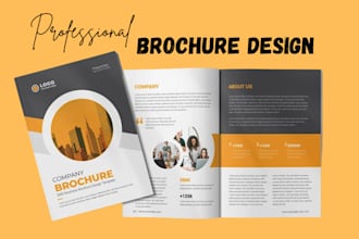 design print or digital brochure, booklet, company profile, annual report