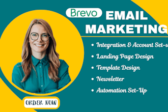 setup and design brevo email marketing campaigns, automation and newsletters