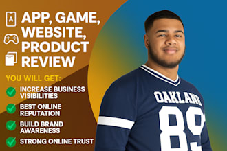 read test and review your product, app game, website or book for brand promotion