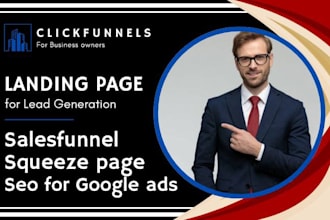 create sales funnel, squeeze page, sales page, thank you page with clickfunnels