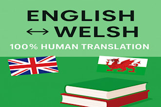 translate and proofread english to welsh text and vice verse