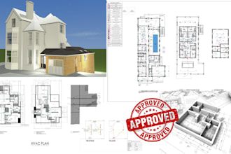 2d architectural floor plans, site plan, roof plan,  section, mep in autocad