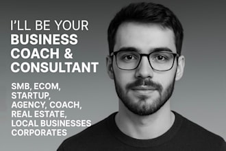 be your startup business consultant, coach, mentor and adviser