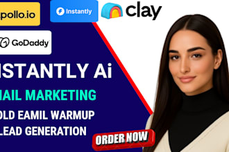 lead generation email marketing cold outreach warmup instantly  instanly ai dkim