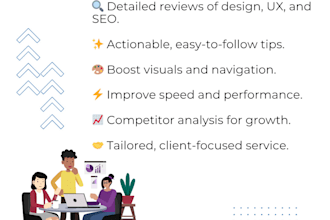 test your website and give a detailed review to improve it