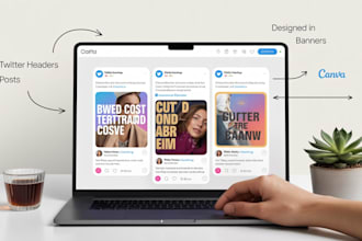design twitter headers, posts, and banners in canva for your brand