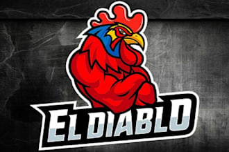 make team spanish restaurant logo for fighting chicken