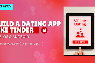 build dating app like tinder, bumble, hinge, online dating app, match making app