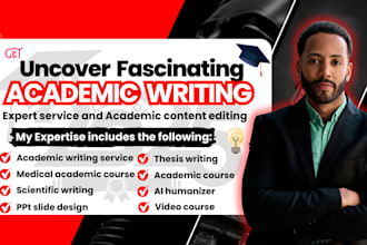 expert academic writing services  course content writing scientific editing PPT