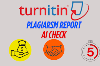 provide urgent plagiarism report and ai check for documents