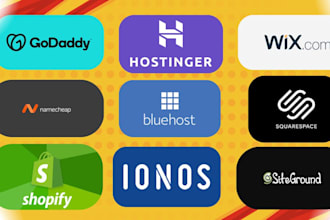 do godaddy hostinger wix namecheap bluehost squarespace shopify ionos siteground