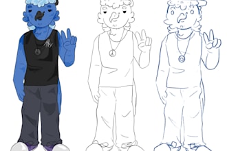 get your fursona in a comical style