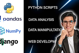 be your data analyst using python, pandas, numpy, matplotlib
