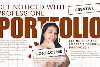 design a creative and personal clean pdf portfolio