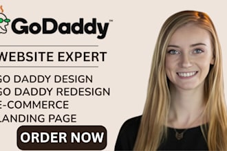 develop godaddy website, godaddy website design or redesign godaddy expert