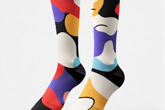 create beautiful socks design
