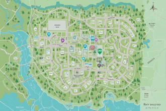 clickable interactive rv park map plat site vector svg map