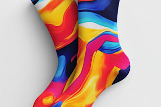 make a unique socks design for your brand
