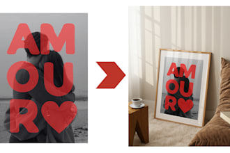 create a custom photo frame design with your photo and caption