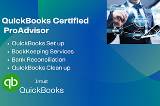 do setup, catch up and bookkeeping in quickbooks online