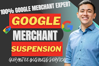 fix google merchant center suspension, misrepresentation and product feed issue