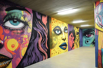 paint street art or real mural for your need or your ads