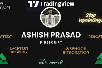 develop pine script and automate trades using python and webhook