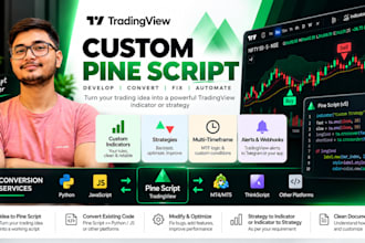 build tradingview pine script and live scanners