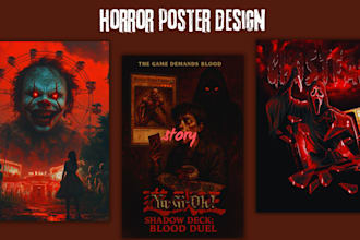 70s 80s vintage retro horror movie poster, gore, horror comic, horror poster art