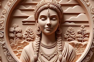 do 3d bas relief, 3d wood carving, 3d engraving, 3d coin, cnc for 3d printing