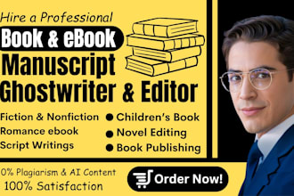 be your ebook ghost writer, non fiction kdp book ghostwriter, manuscript editor