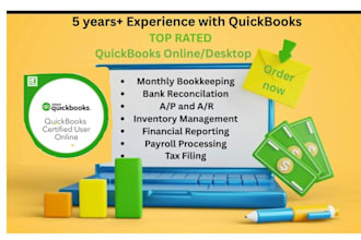 setup, catch up and do your bookkeeping in quickbooks online