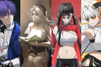create art sprites and design character for you