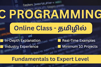 teach c programming exclusively in tamil