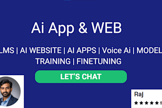 develop ai app, ai saas, ai website and ai mobile app