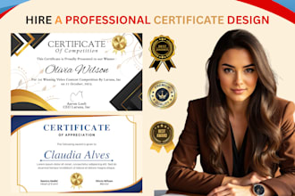 design certificate design, degree, award, gift, transcript, custom certificate