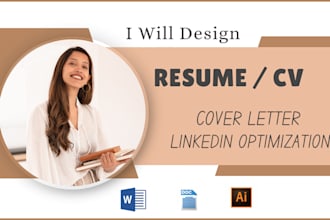 be your expert cv maker and design the perfect resume and cover letter