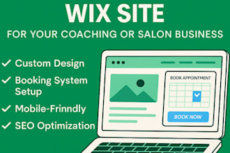 create a booking enabled wix website for your coaching or salon business