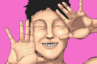 draw stylized anime character art for you