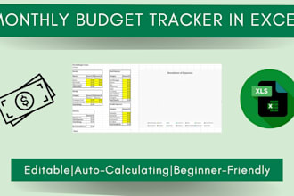create a simple monthly budget tracker in excel to help you with your finances