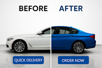change your car color by using photoshop