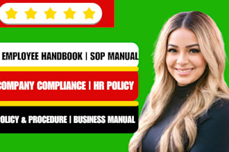 create employee handbook, sop manual, hr policy, business manual, hr handbook
