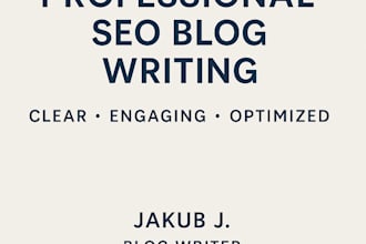 write SEO blog posts for tech, business, and affiliate websites