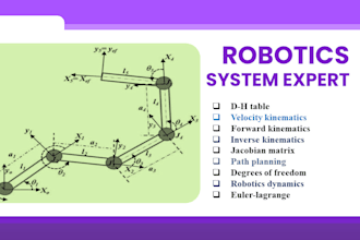 help you in robotics system tasks and projects