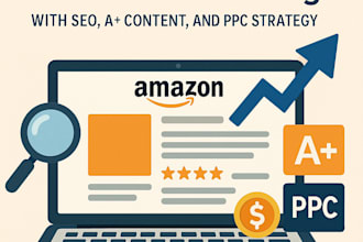 add and optimize your amazon listings with SEO  a plus content and PPC strategy