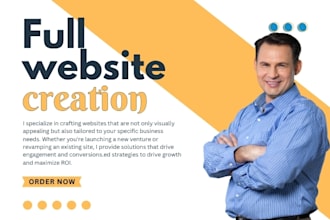 do full website creation ecommerce elementor wordpress website business website