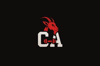 design creative goat logo for dairy, meat, or organic brands