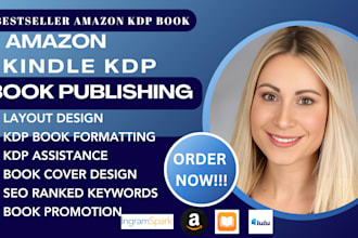 format, publish, promote your book on amazon and kindle KDP,  self publishing