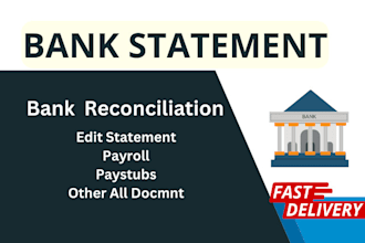 prepare income statement, balance sheet and cash flow for tax filling and loans
