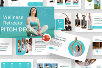 design wellness retreat investor ready pitch deck wellness company fundraising